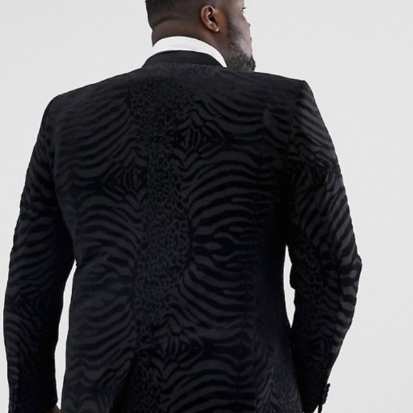 ASOS Black Textured Blazer - Picture 8 of 12